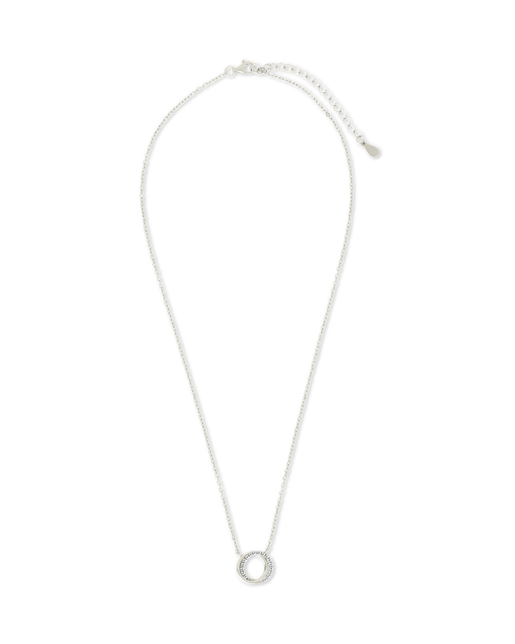Sterling Silver CZ Interlocking Circle Pendant - Sterling Forever