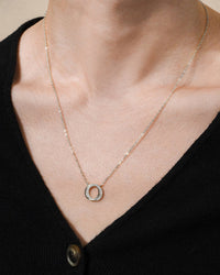 Sterling Silver CZ Interlocking Circle Pendant - Sterling Forever