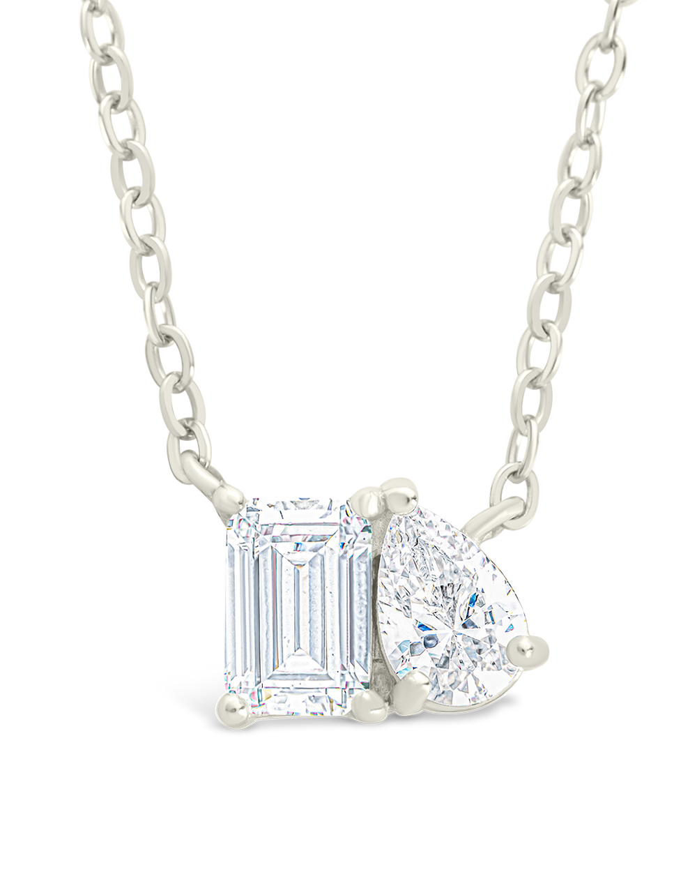 Sterling Silver Guinevere CZ Necklace