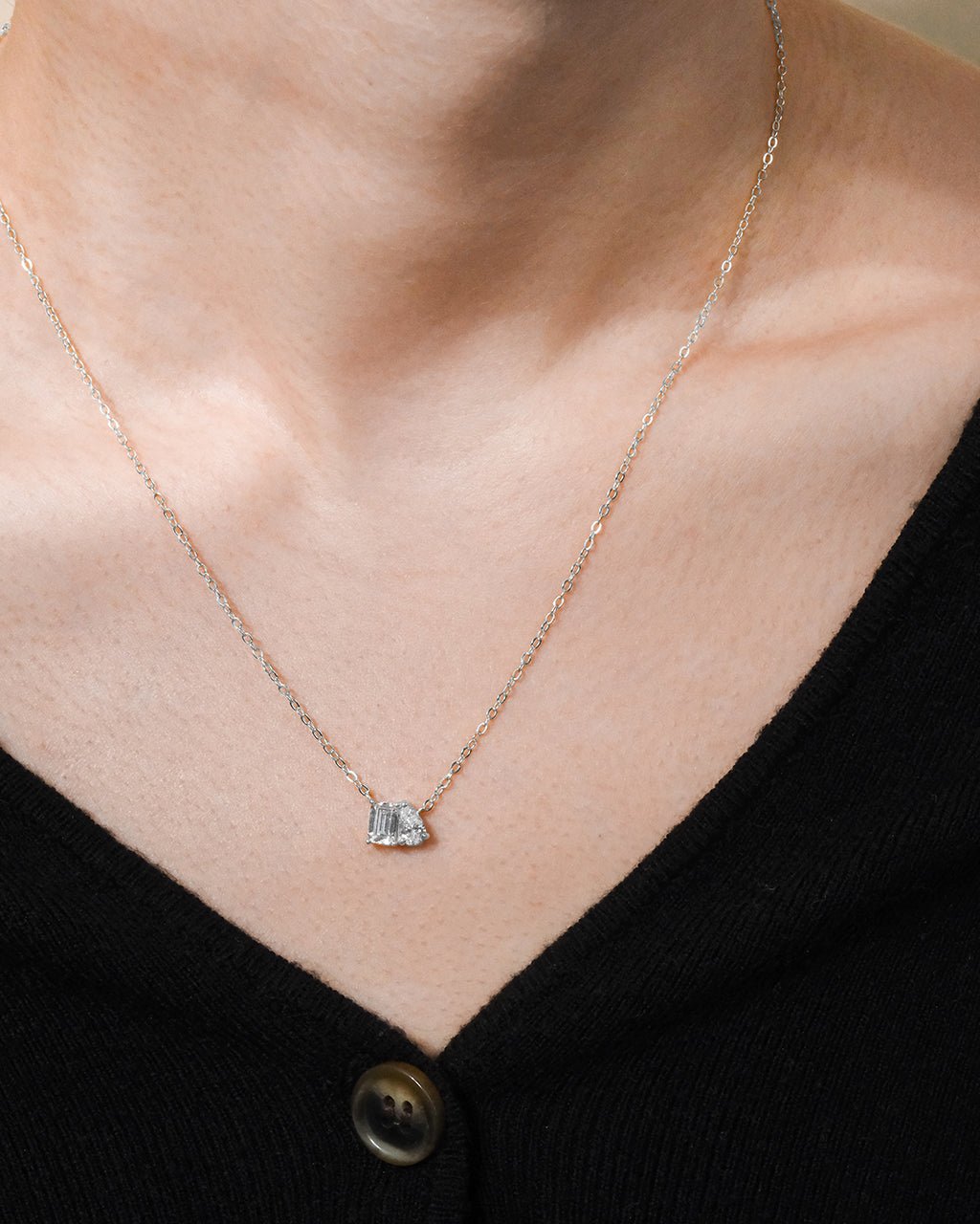 Sterling Silver Guinevere CZ Necklace - Sterling Forever