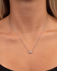 Sterling Silver Guinevere CZ Necklace