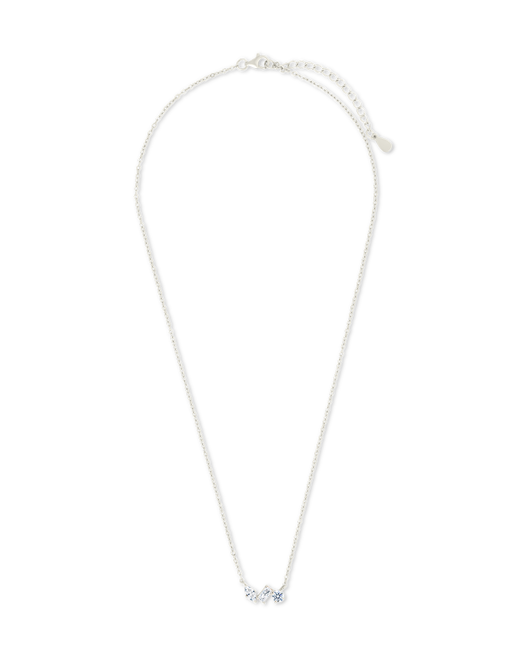 Sterling Silver Trio Cut Pendant