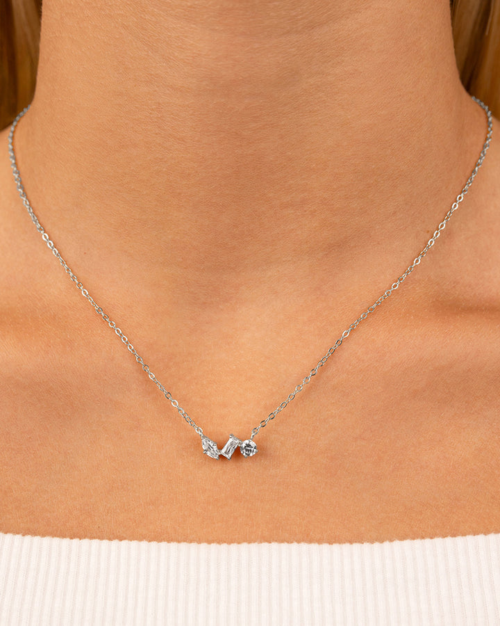 Sterling Silver Trio Cut Pendant