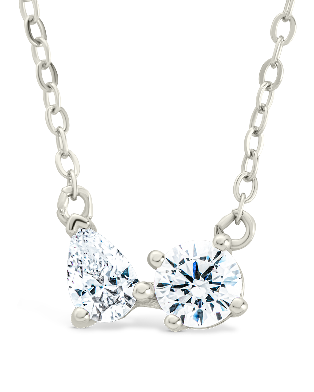 Sterling Silver Carolyn CZ Necklace