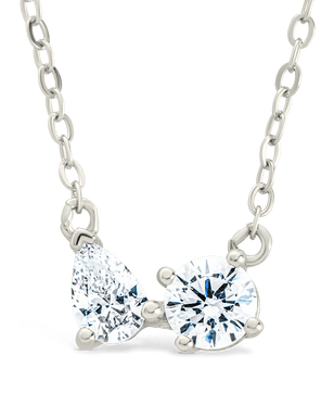 Sterling Silver Carolyn CZ Necklace