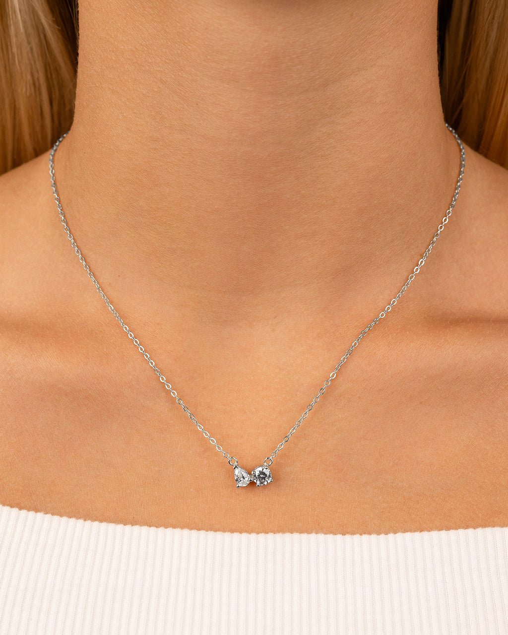 Sterling Silver Carolyn CZ Necklace - Sterling Forever