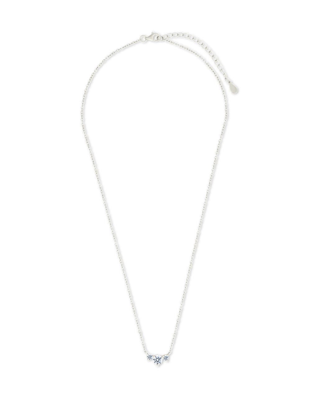 Sterling Silver Robin CZ Necklace