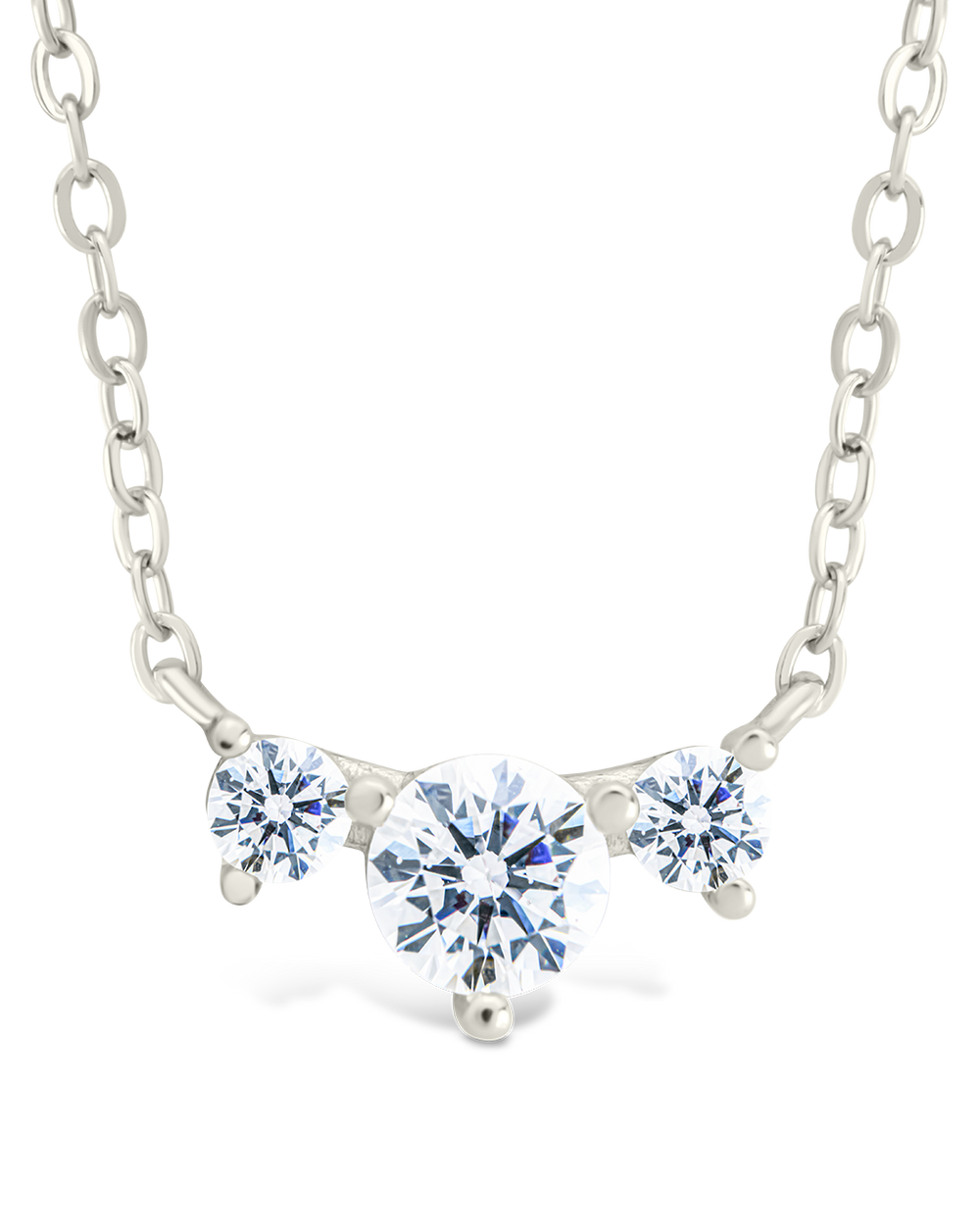 Sterling Silver Robin CZ Necklace