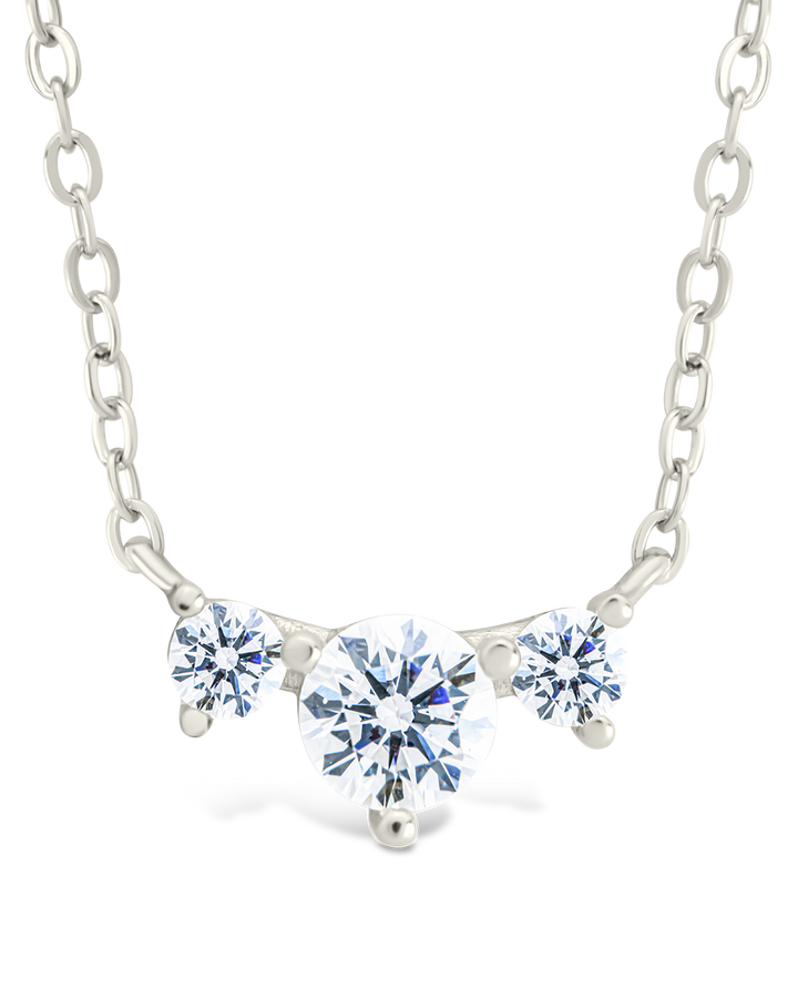 Sterling Silver Robin CZ Necklace