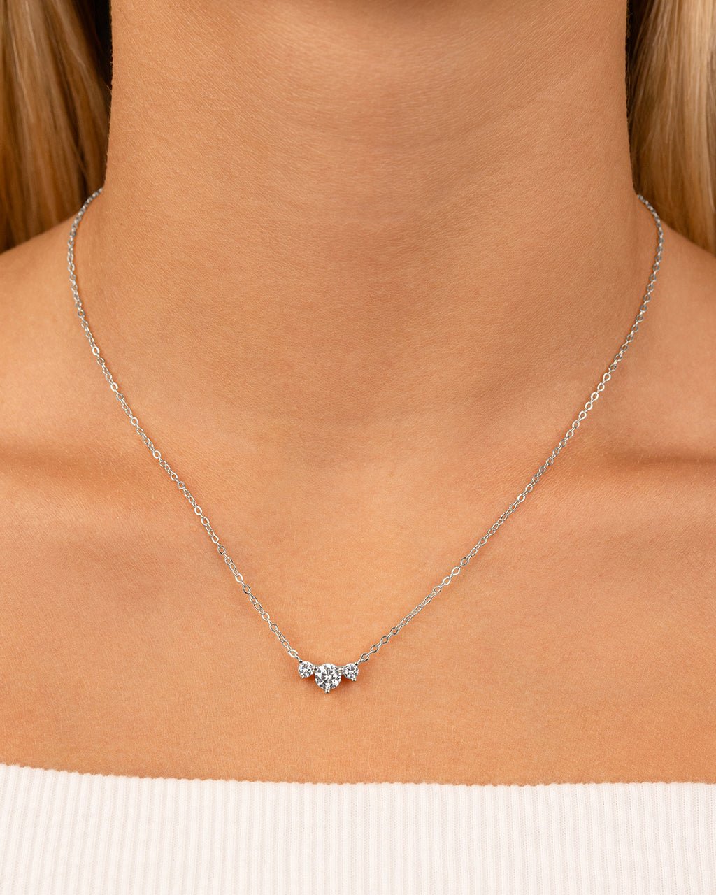 Sterling Silver Robin CZ Necklace - Sterling Forever