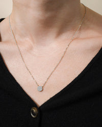Sterling Silver CZ Disc Pendant - Sterling Forever