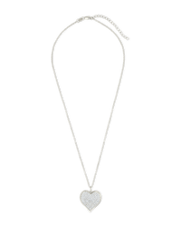 Sterling Silver CZ Statement Heart Pendant - Sterling Forever