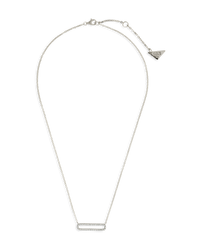 Sterling Silver Margherita Radiant Bar Necklace