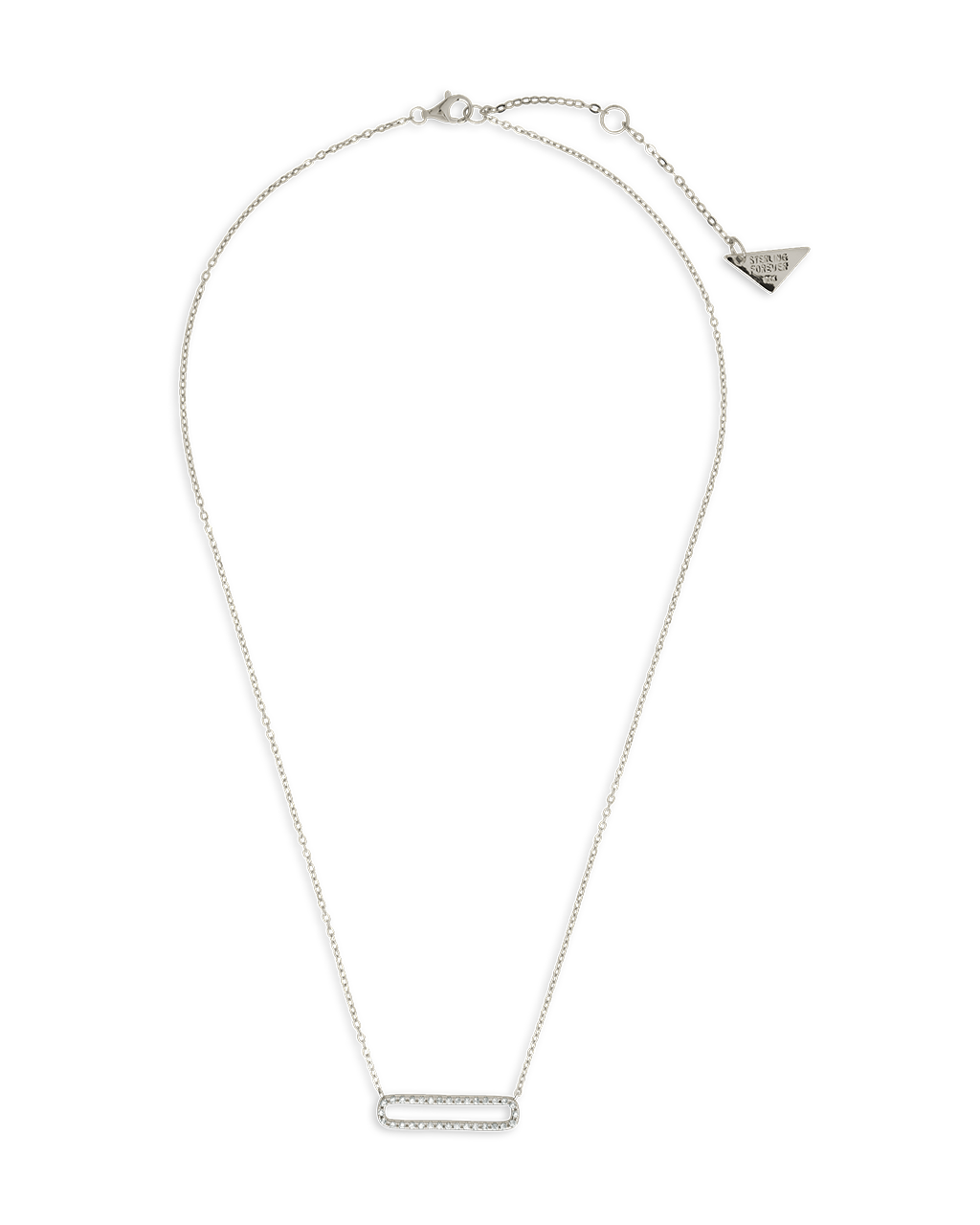 Sterling Silver Margherita Radiant Bar Necklace