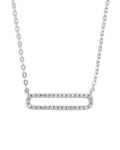 Sterling Silver Margherita Radiant Bar Necklace