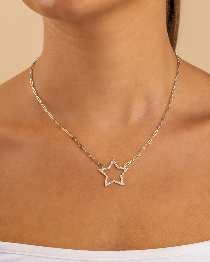 Sterling Silver Noémie Shining Star Necklace