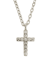 Sterling Silver Sinead Sparkling Cross Pendant - Sterling Forever