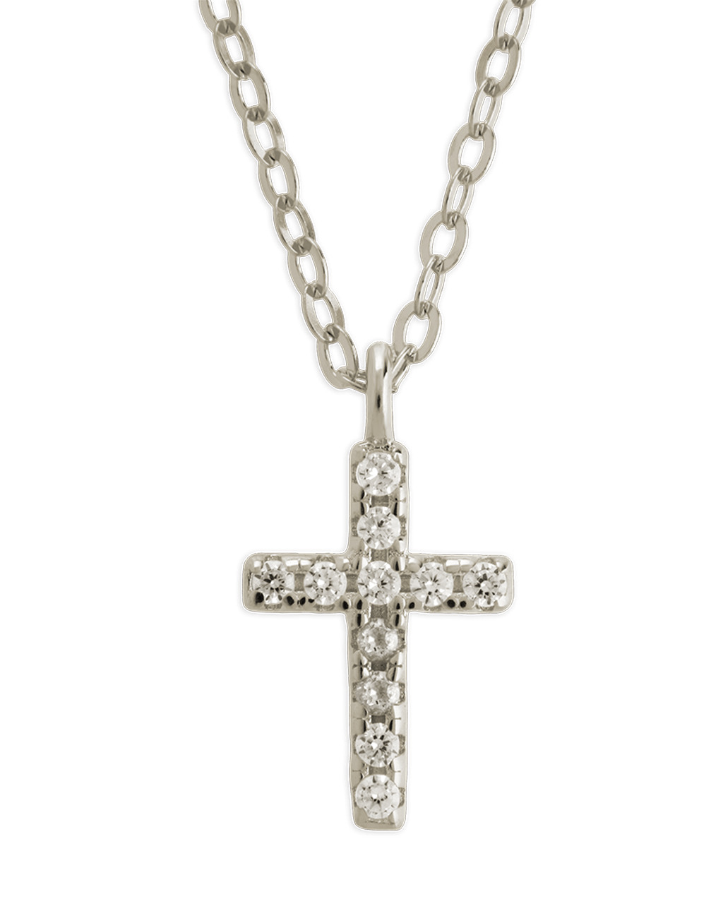 Sterling Silver Sinead Sparkling Cross Pendant - Sterling Forever