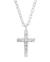 Sterling Silver Sinead Sparkling Cross Pendant