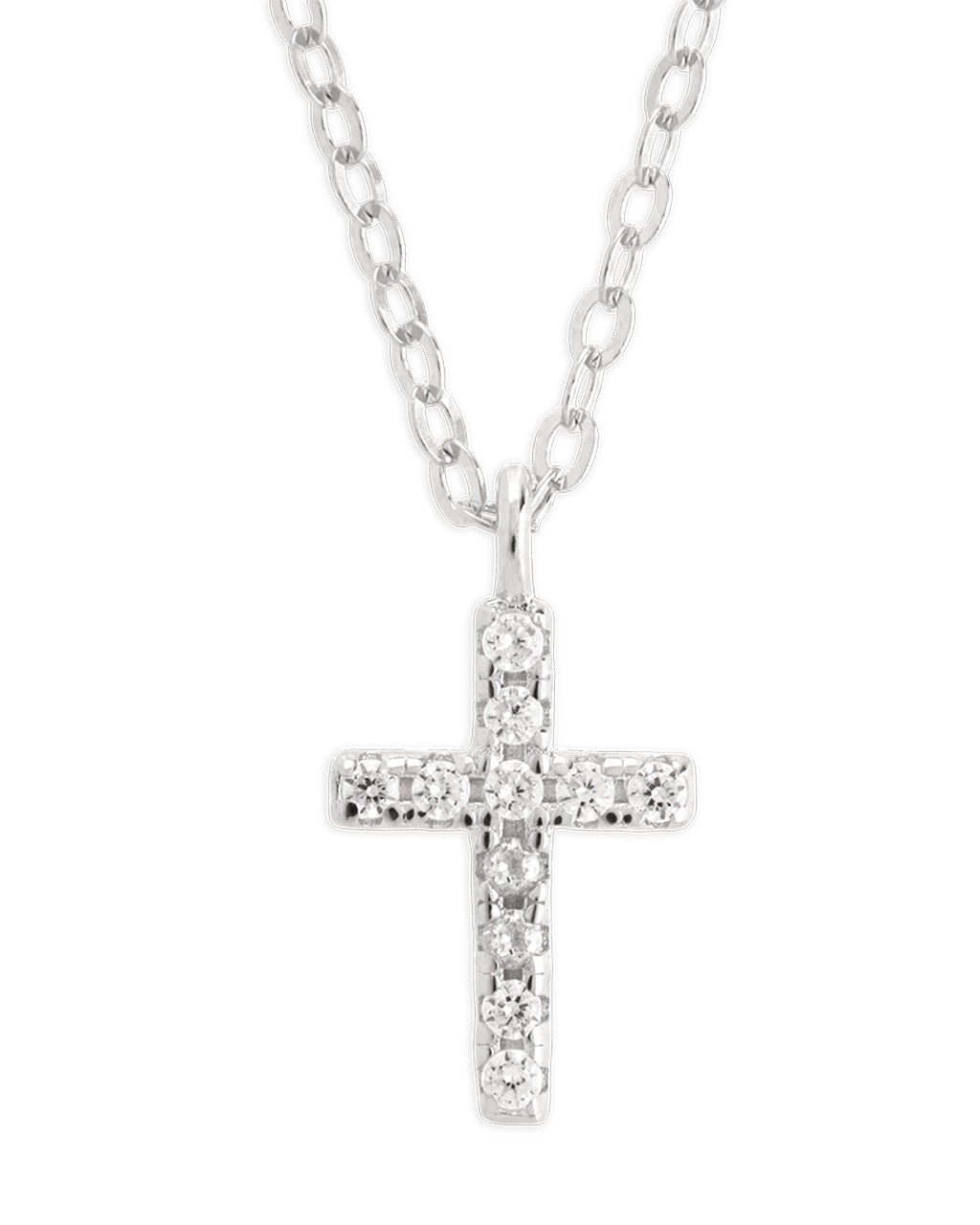 Sterling Silver Sinead Sparkling Cross Pendant