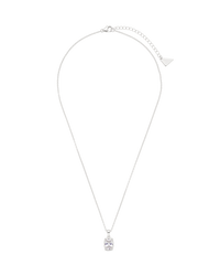 Sterling Silver Mini Elongated Cushion Necklace