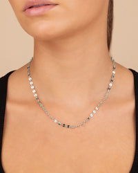 Mini Round Disk Chain Necklace