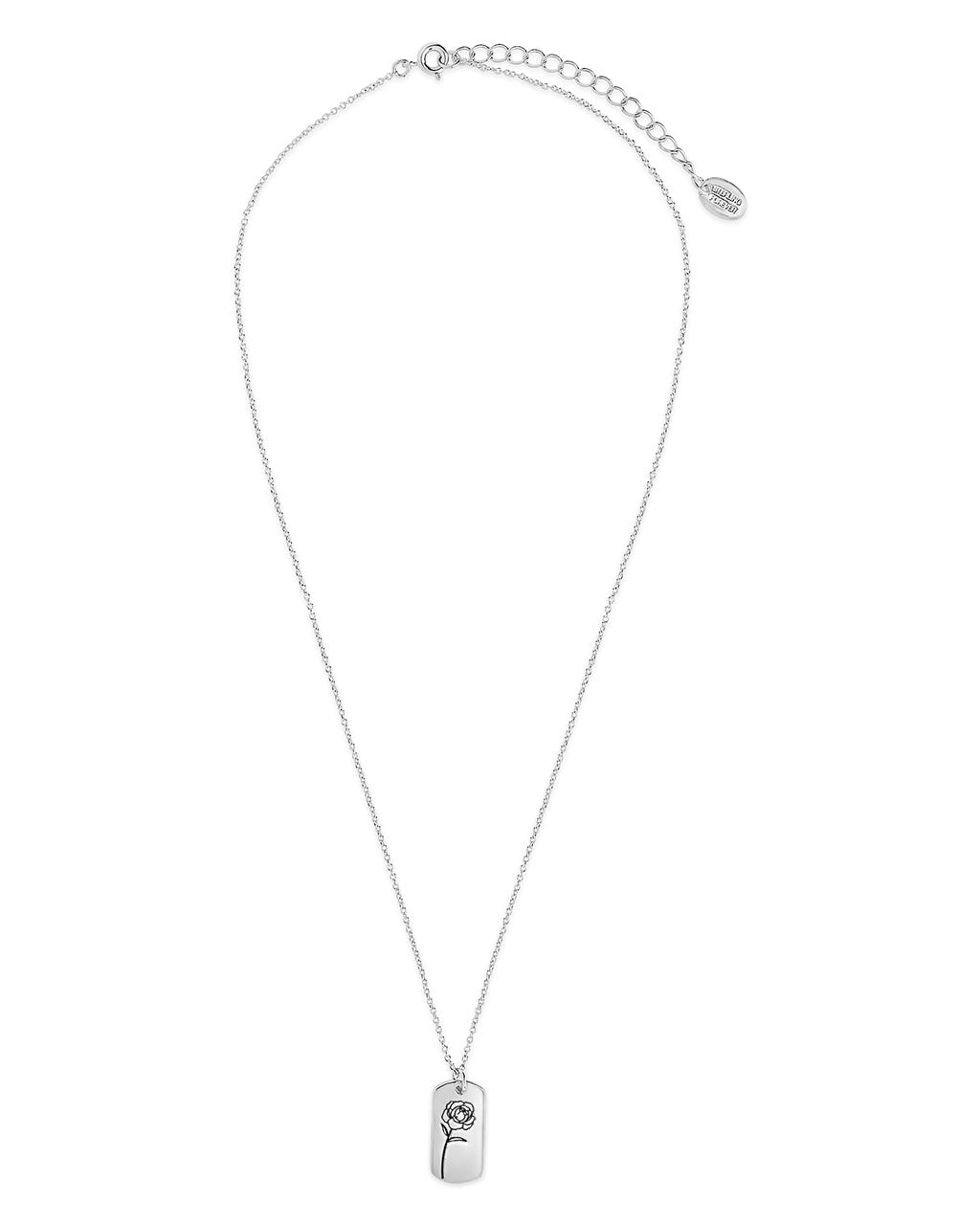 Birth Flower Pendant Necklace Sterling Forever 