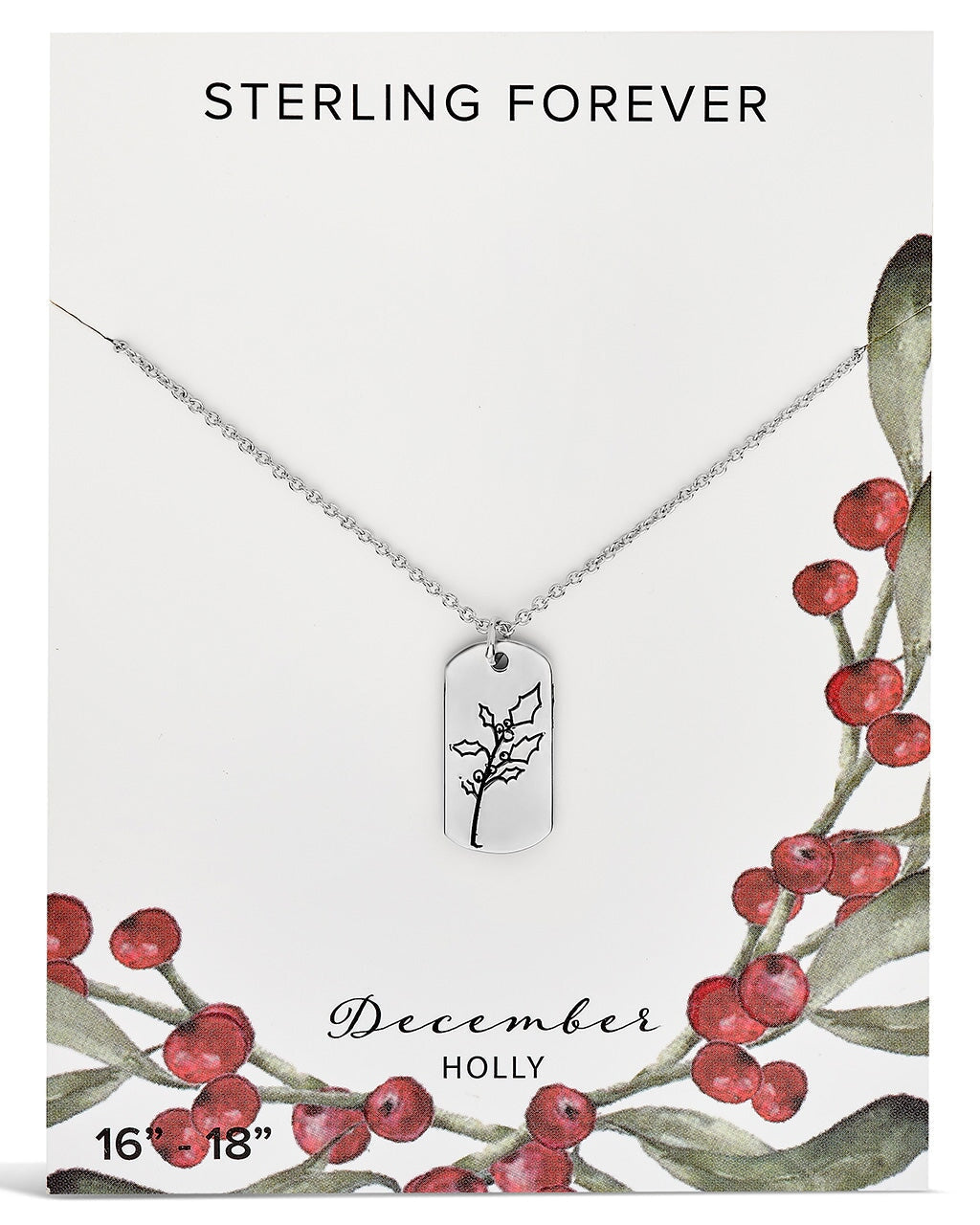 Birth Flower Pendant Necklace Sterling Forever 
