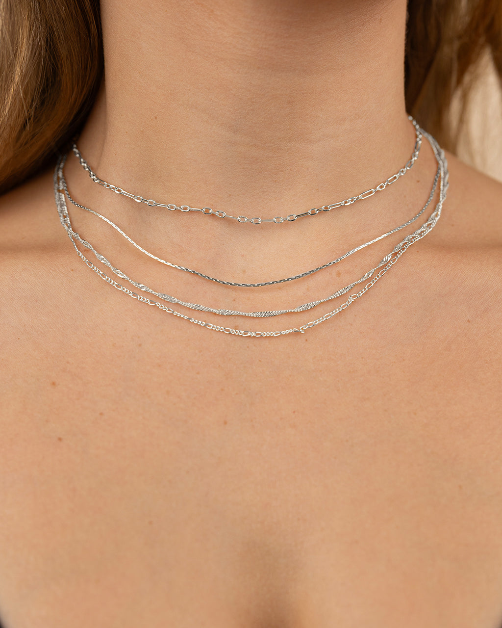 Multi Chain Layered Necklace – Sterling Forever