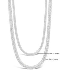 Sterling Silver Herringbone Chain - Sterling Forever