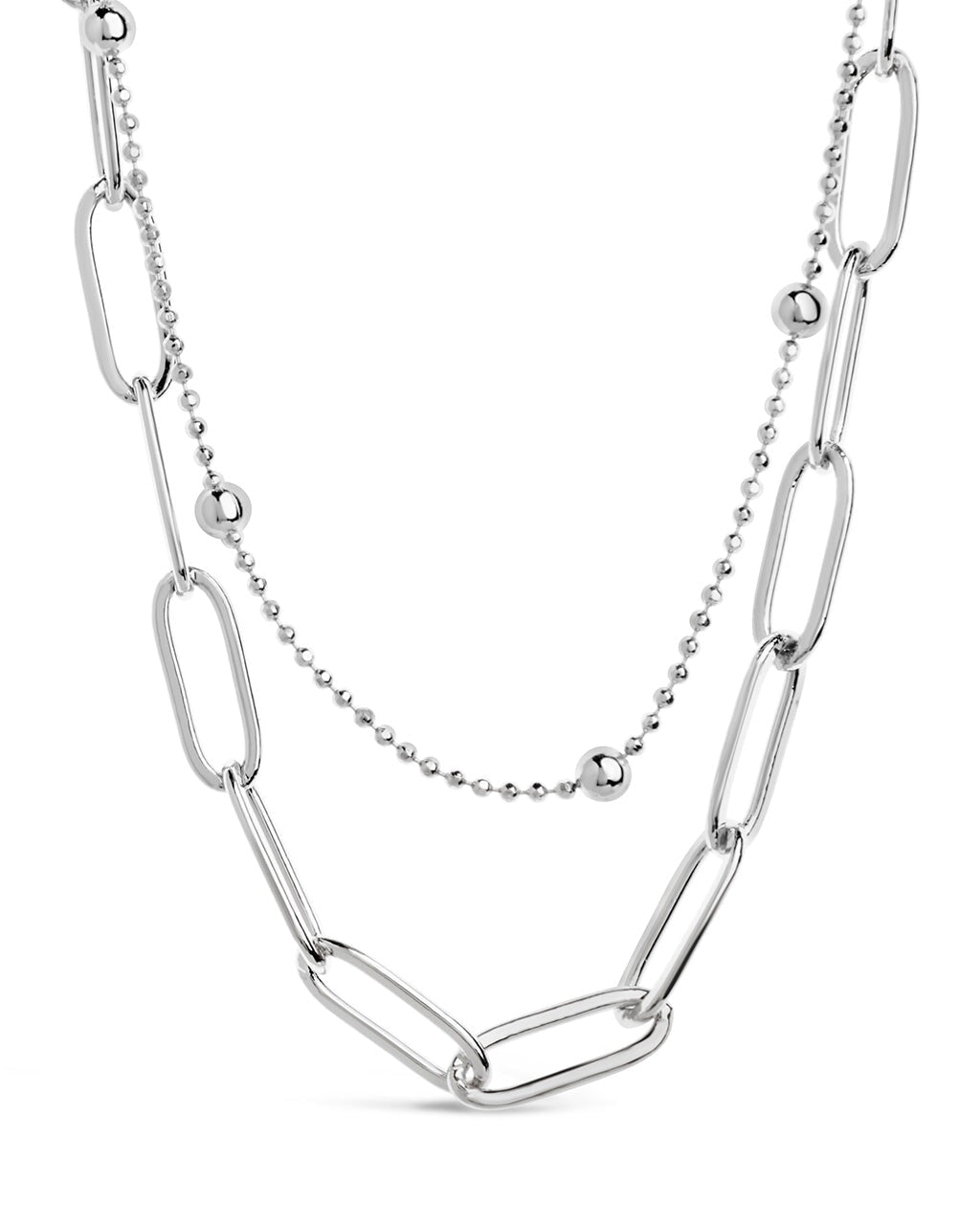 Leah Layered Chain Necklace Necklace Sterling Forever Silver 