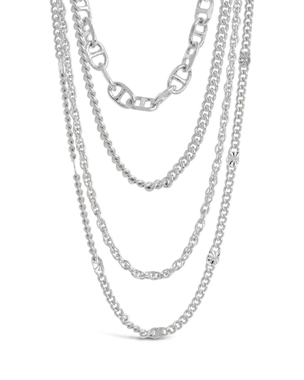 Lulu Layered Necklace Necklace Sterling Forever Silver 