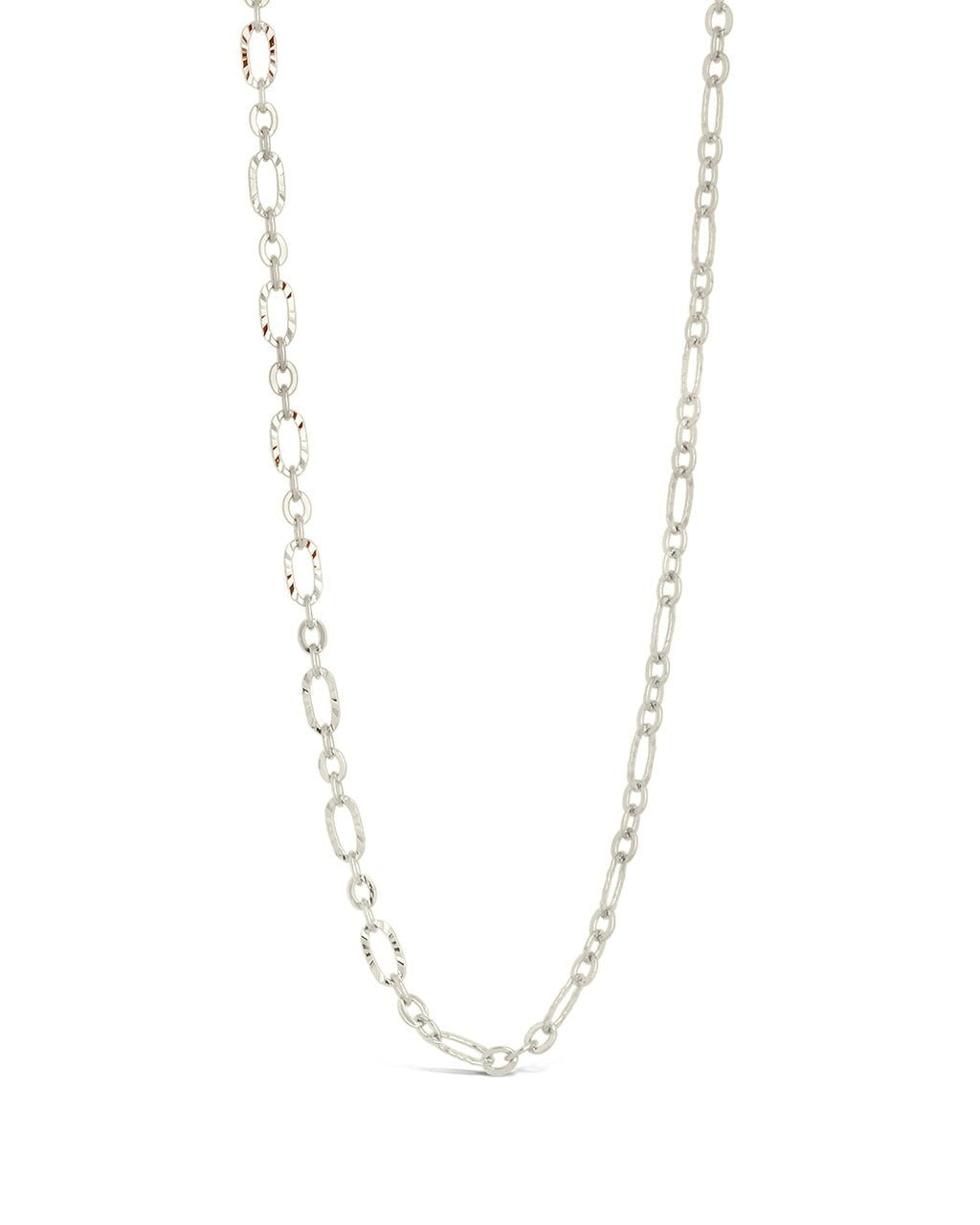 Elysia Delicate Mixed Link Chain Necklace - Sterling Forever