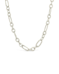 Elysia Delicate Mixed Link Chain Necklace - Sterling Forever