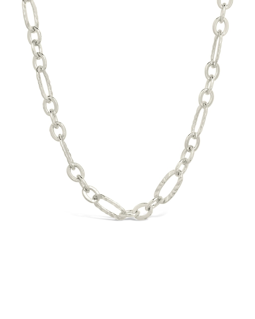 Elysia Delicate Mixed Link Chain Necklace - Sterling Forever