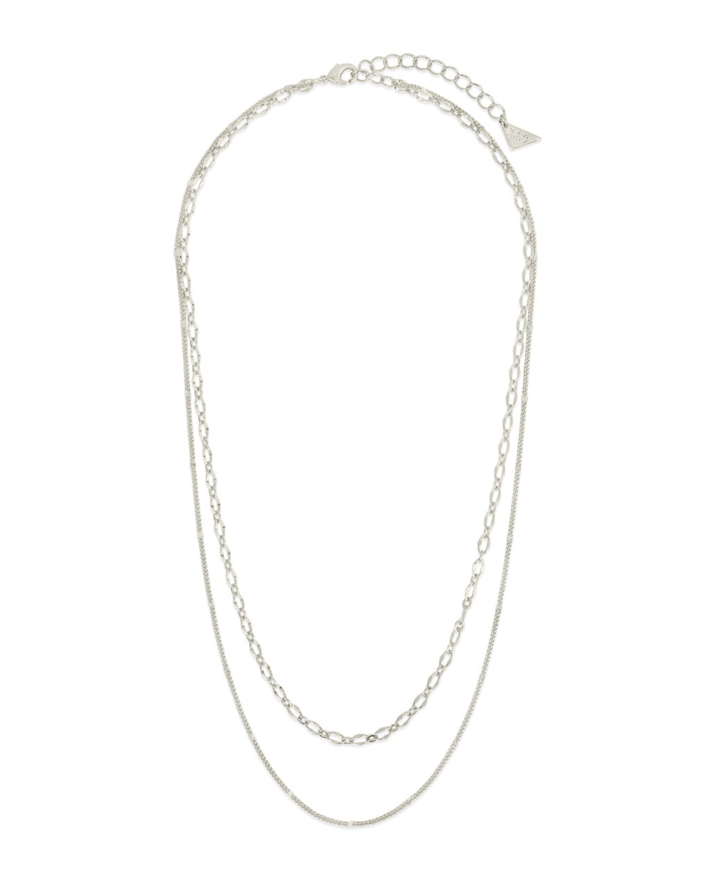 Serenity Layered Chain Necklace - Sterling Forever