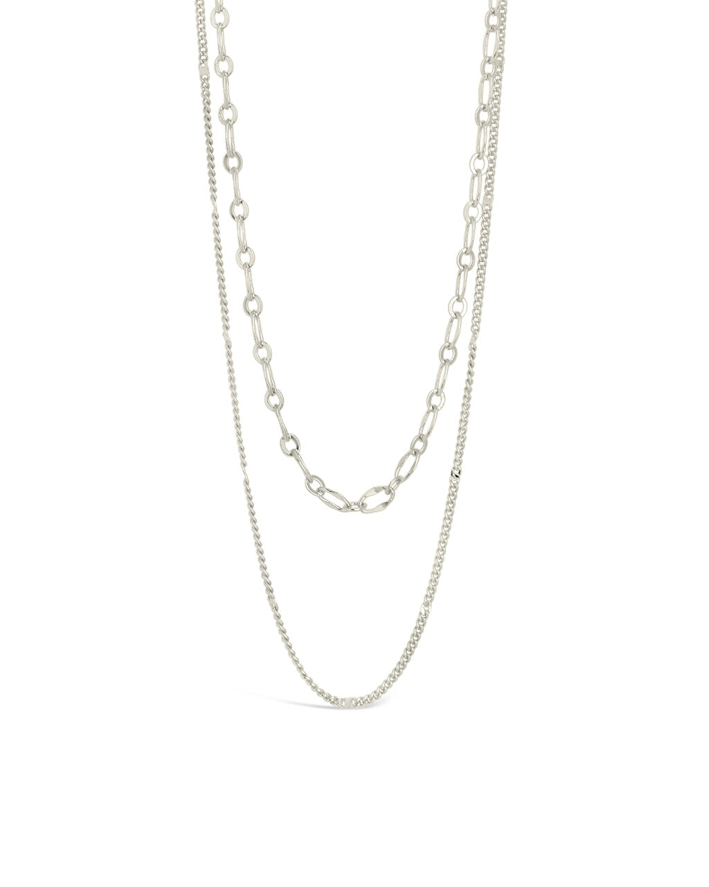Serenity Layered Chain Necklace - Sterling Forever