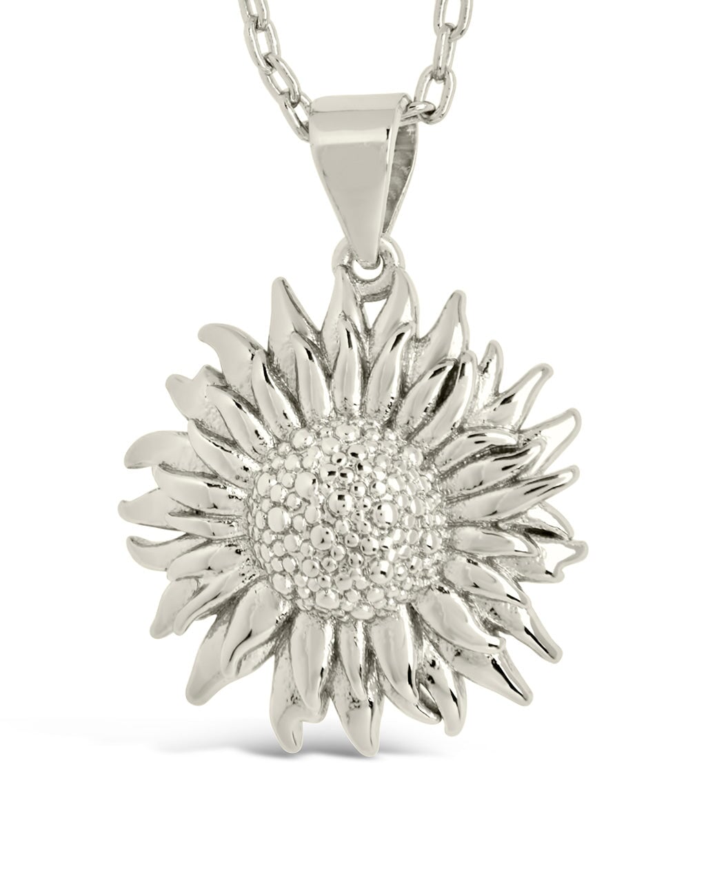 Solaris Sunflower Pendant Necklace Necklace Sterling Forever Silver 