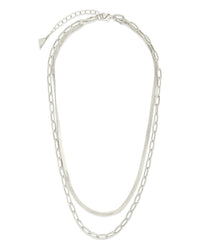 Brinley Layered Chain Necklace - Sterling Forever