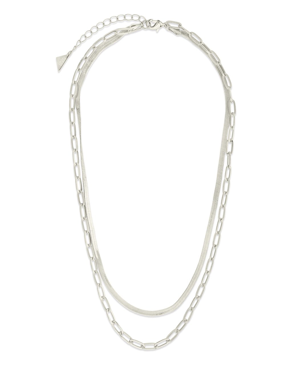 Brinley Layered Chain Necklace - Sterling Forever