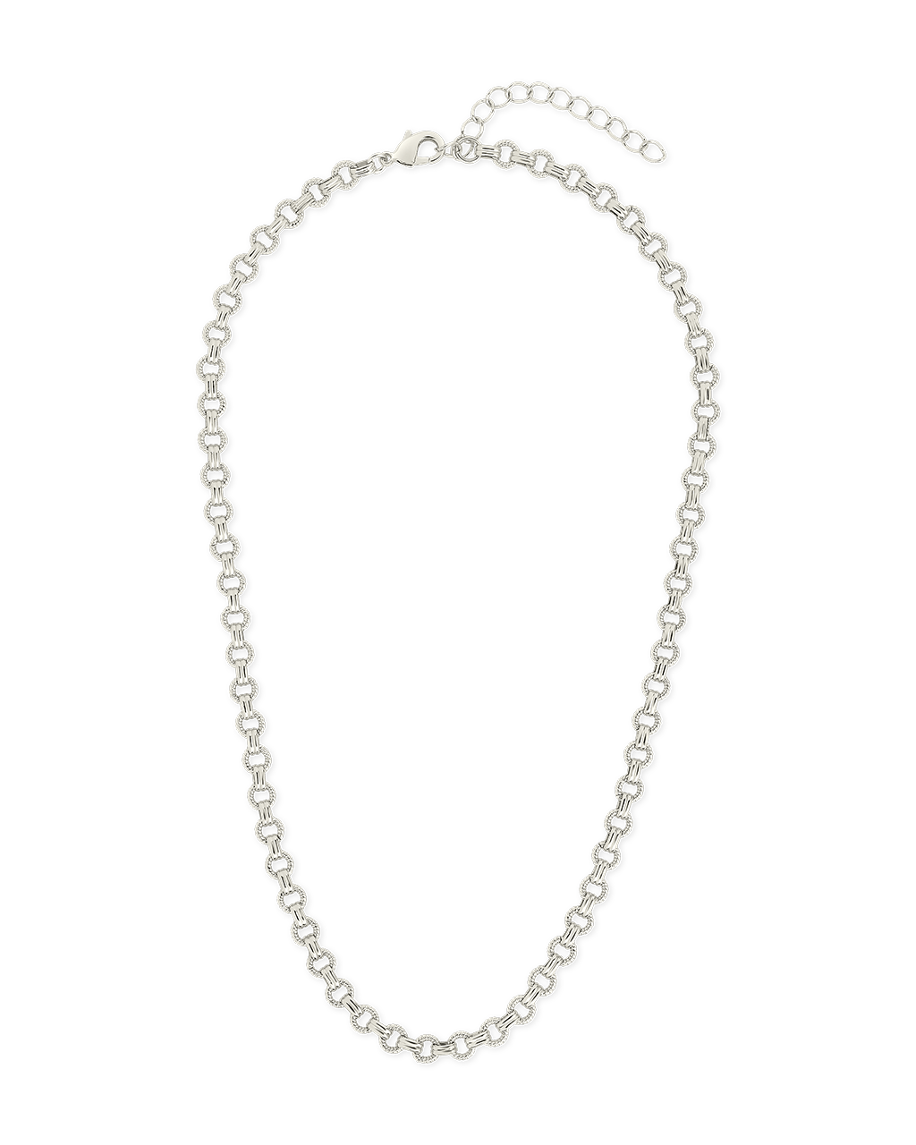 Parker Textured Chain Necklace - Sterling Forever