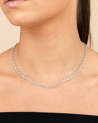 Parker Textured Chain Necklace - Sterling Forever