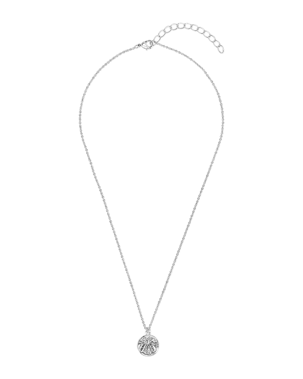 Bee Embossed Pendant Necklace