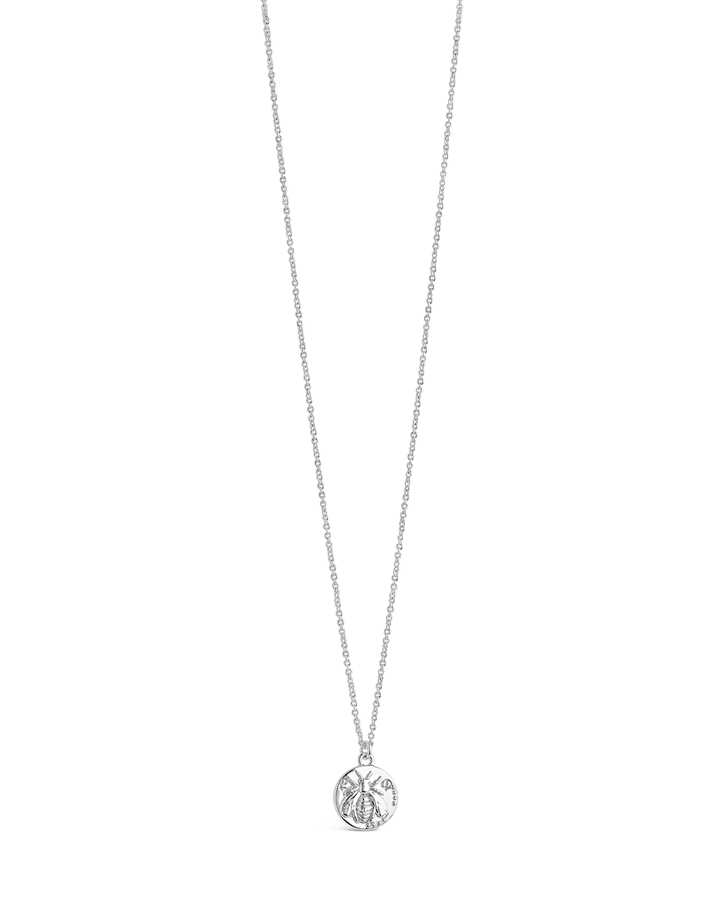 Bee Embossed Pendant Necklace
