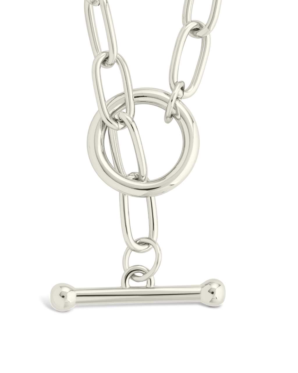 Ledger Paperclip Toggle Necklace – Sterling Forever