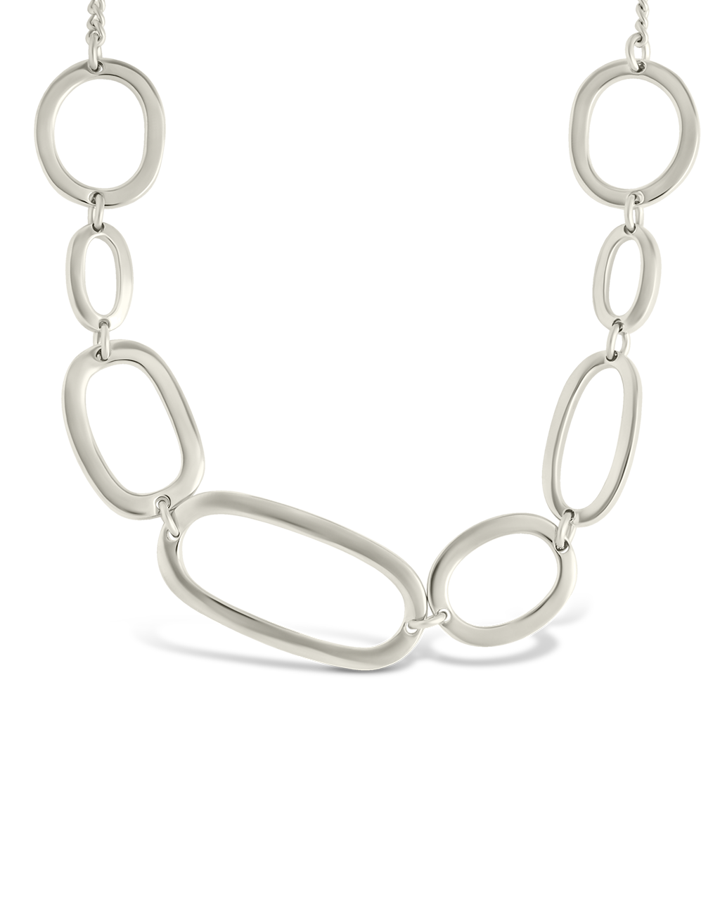 Holly Interlinked Halos Chain Necklace