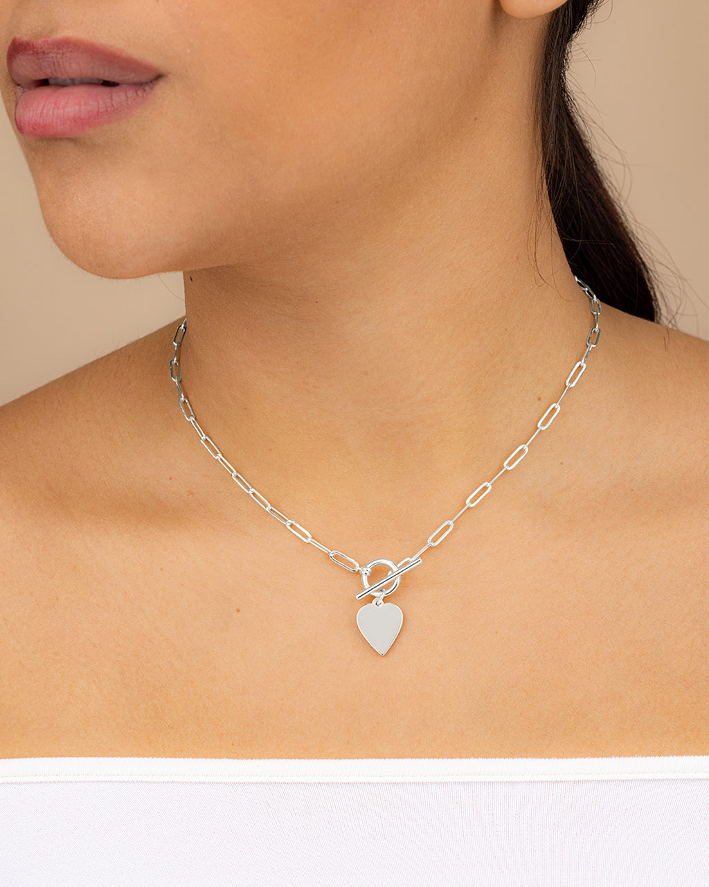 Gitte Heart Toggle Necklace