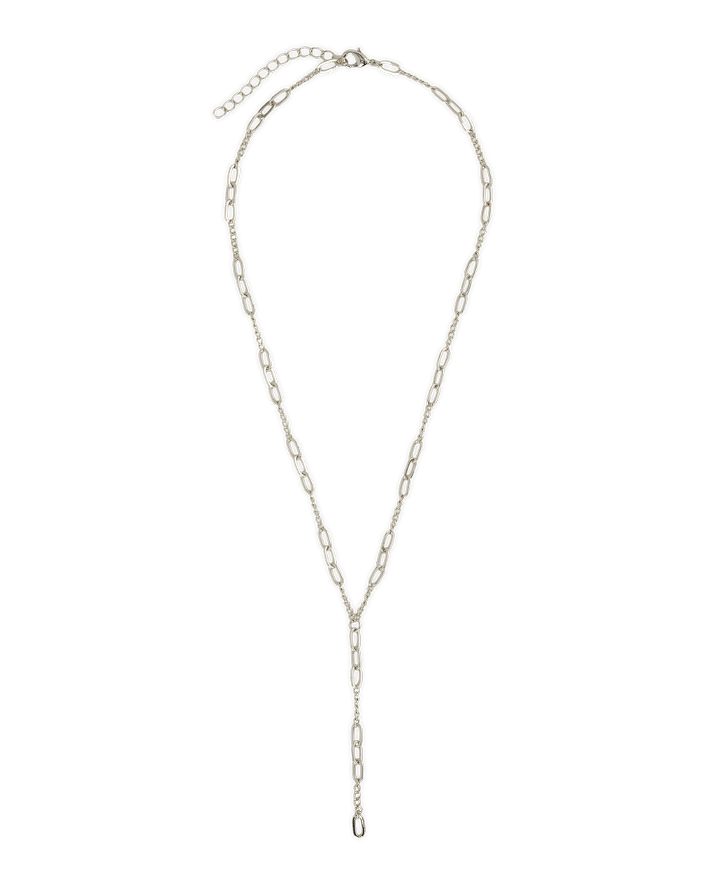 Cynthia Mixedlink Y Drop Necklace
