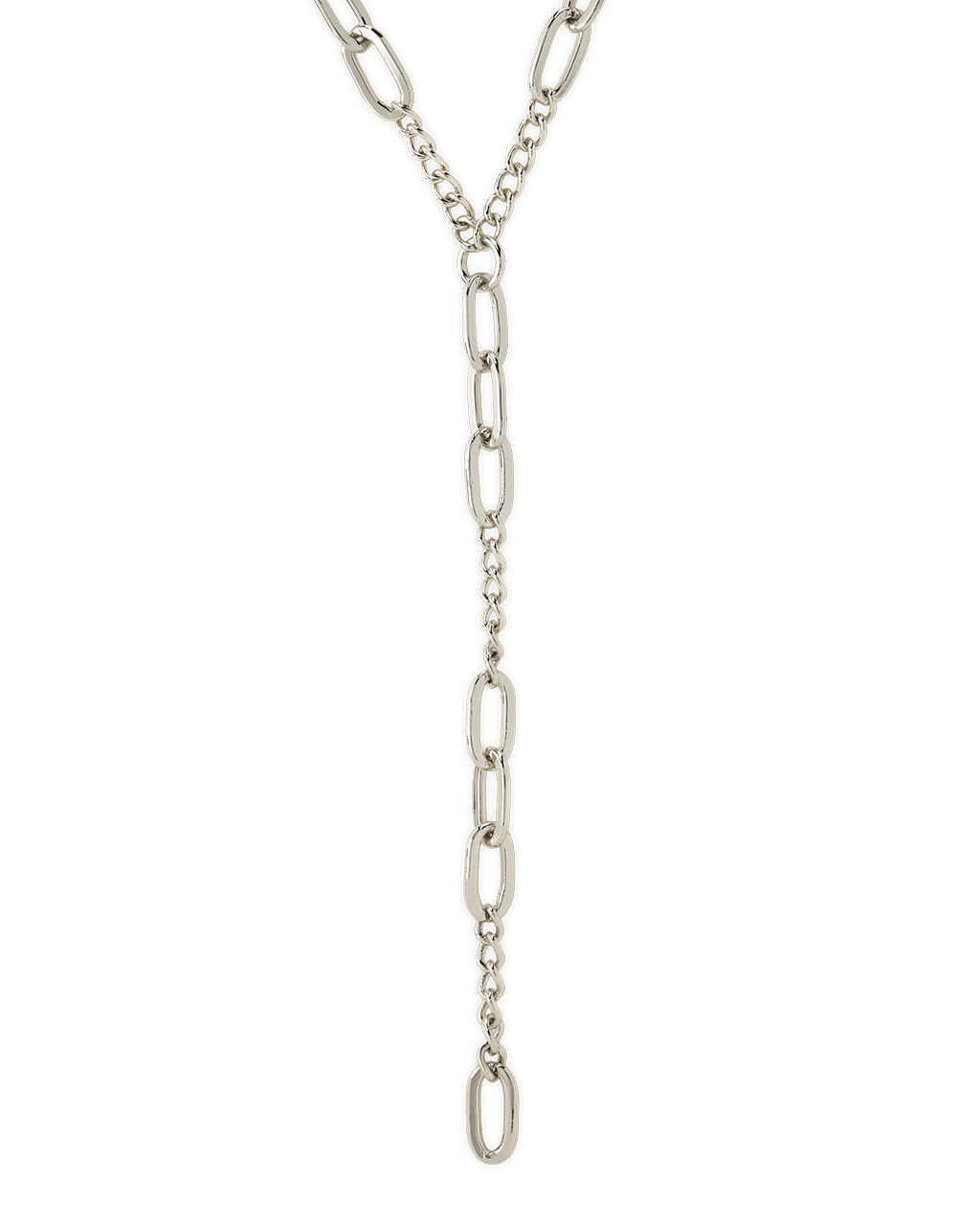 Cynthia Mixedlink Y Drop Necklace