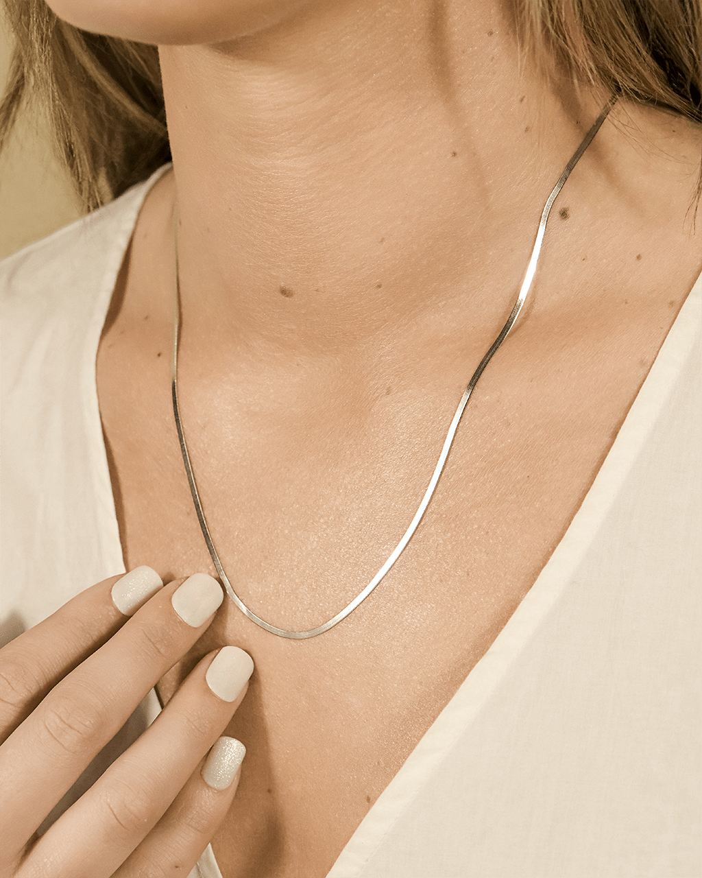 Sterling Silver Herringbone Chain - Sterling Forever
